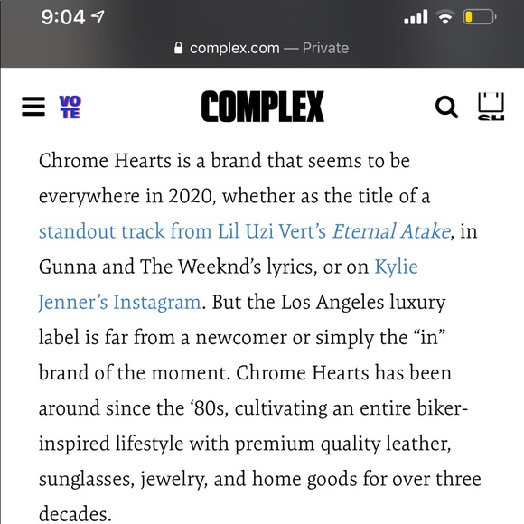 auth CHROME HEARTS “Call me “ the hottest in 2020 - Picture 13 of 15